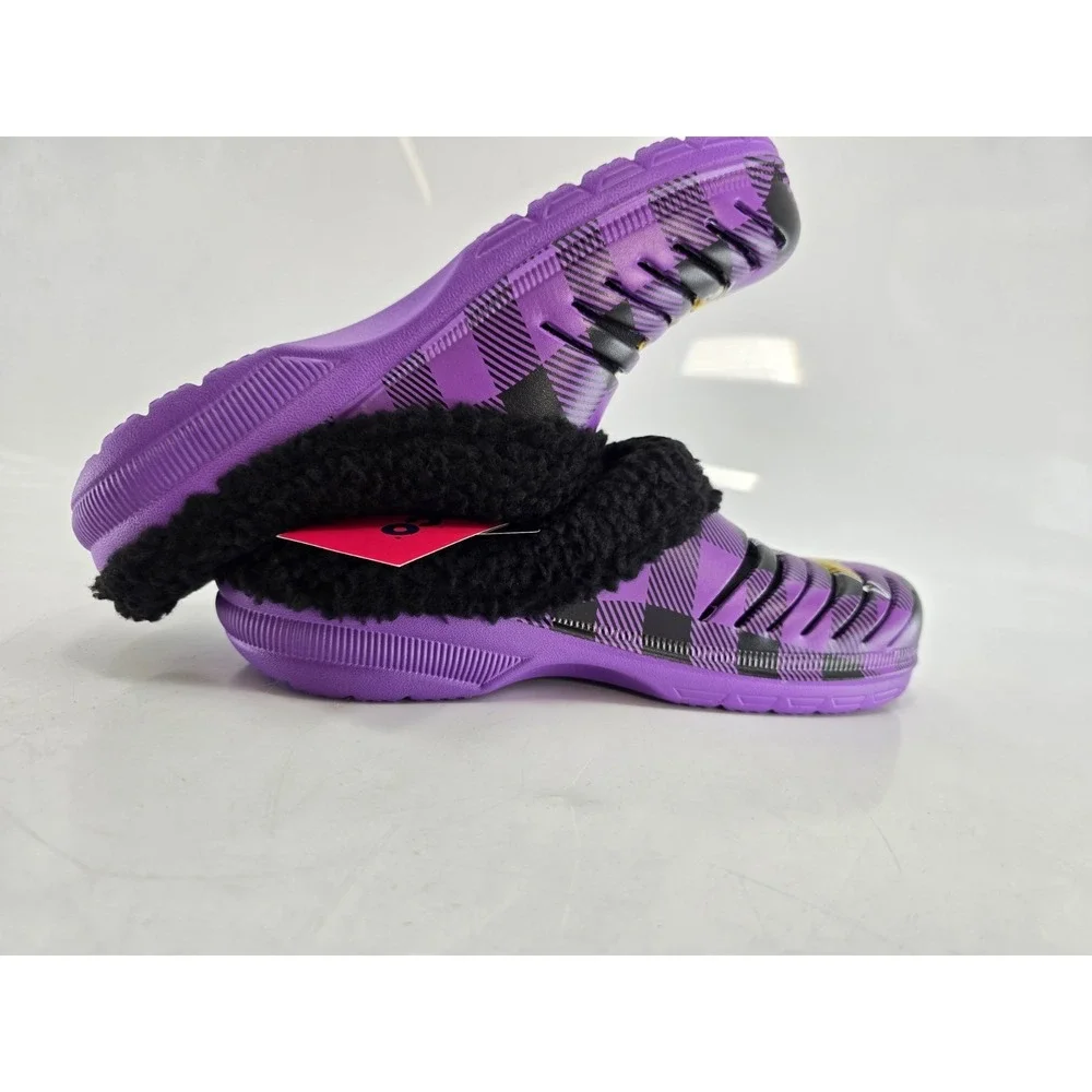 NWT‎ FOCO Men's NFL Minnesota Vikings Sherpa Lined Clogs - Size 9/10